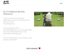 Tablet Screenshot of melaniebeckler.com